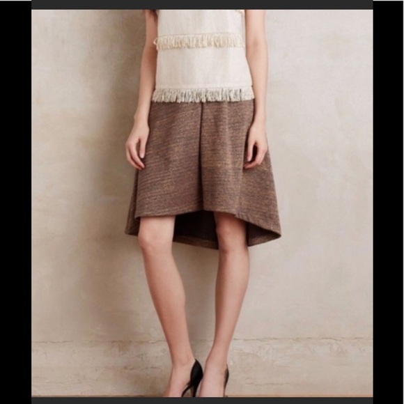 NWOT Anthropologie Metallic Circle sweater skirt M - Picture 2 of 7